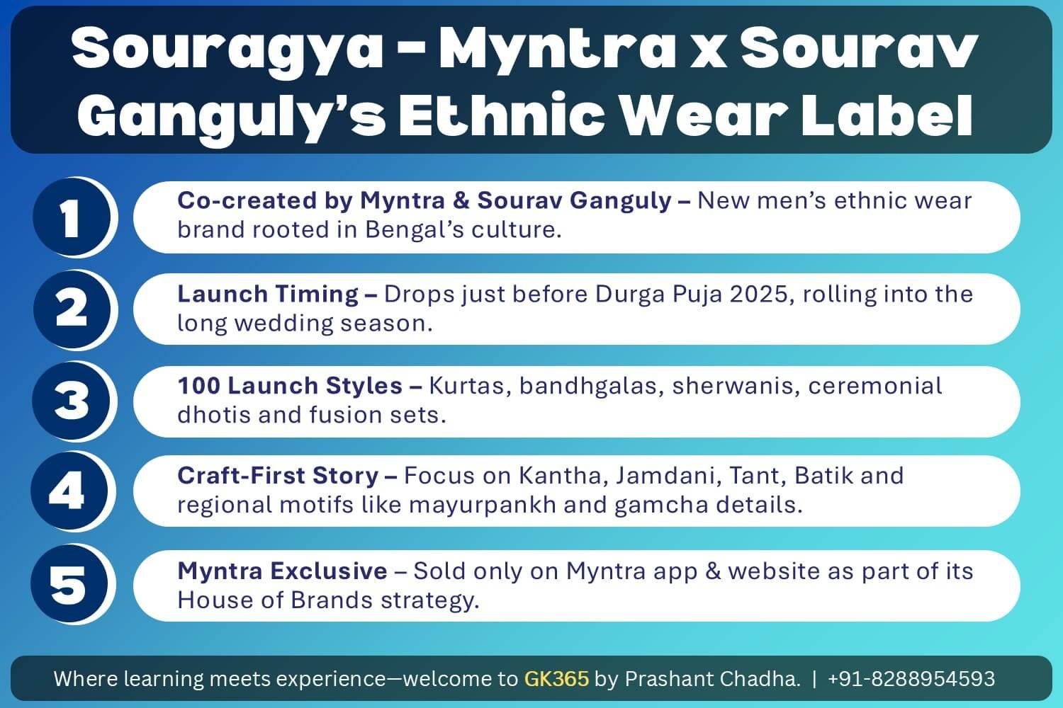 Souragya - Myntra and Sourav Ganguly Ethnic Wear Label Launch